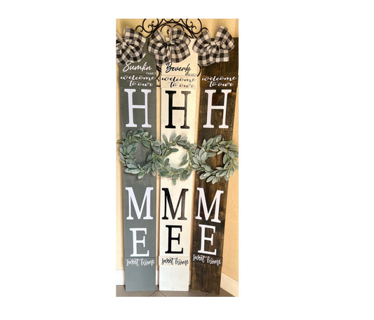 Home sweet home door sign