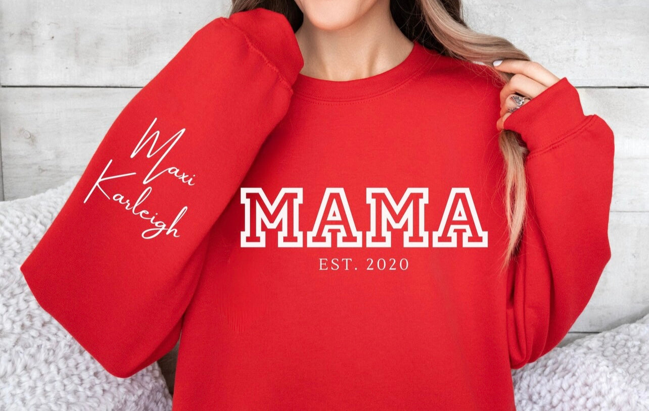 Christmas- mama block letters